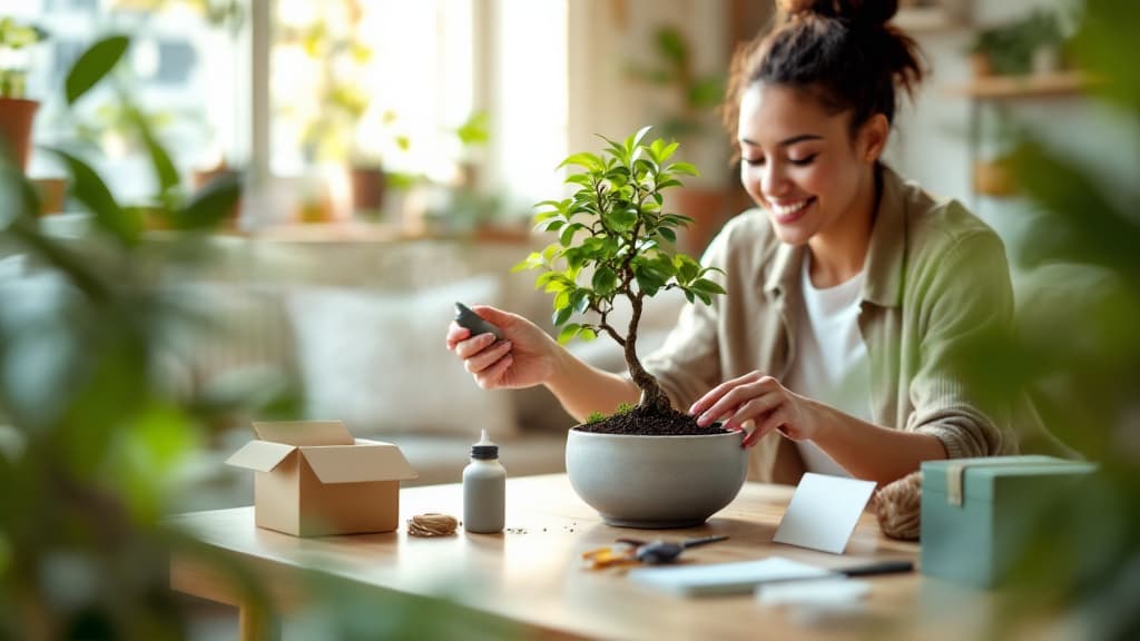 Bonsai care tools and starter kit components